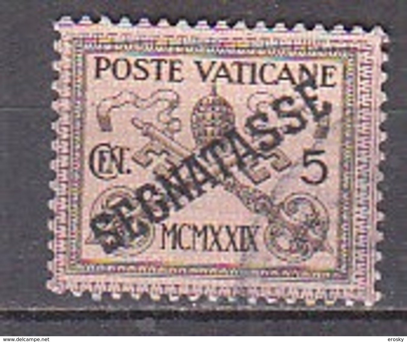 Z2473 - VATICANO Tasse SASSONE N°1 - VATICAN Taxe Yv N°1 - Impuestos