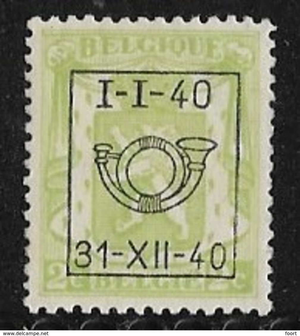 België  Typo Nr. 437 - Typografisch 1936-51 (Klein Staatswapen)