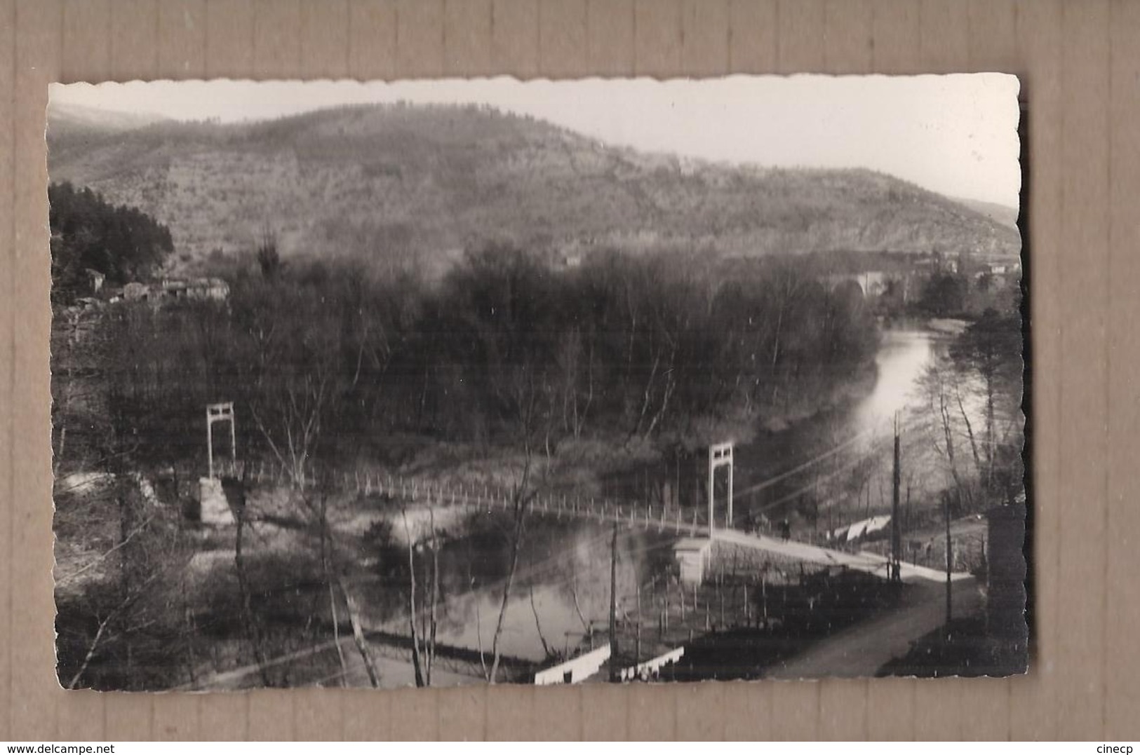 CPSM 30 - Environs De BESSEGES - La Nouvelle Passerelle Sur La Cèze Entre Charbes Et Le Buis - TB PLAN PONT - Otros & Sin Clasificación