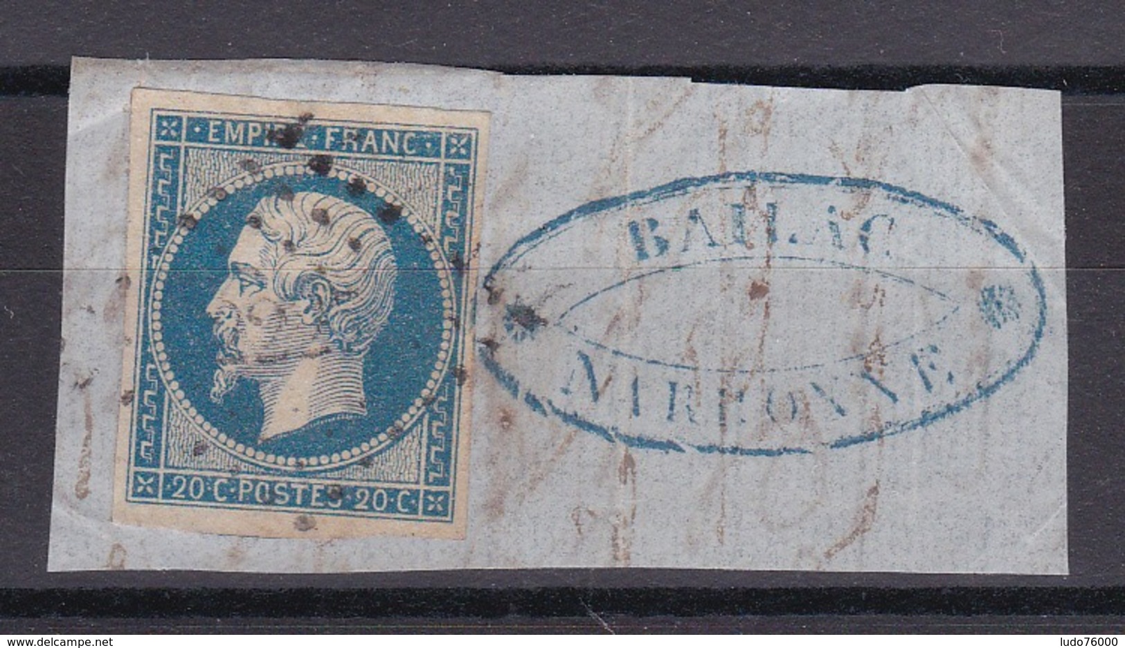 CP 117 / NAPOLEON N° 14 OBL - 1853-1860 Napoléon III