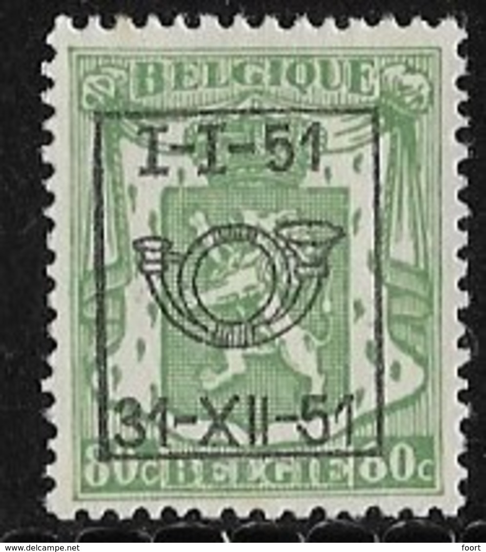 België  Typo Nr. 613 - Typo Precancels 1936-51 (Small Seal Of The State)