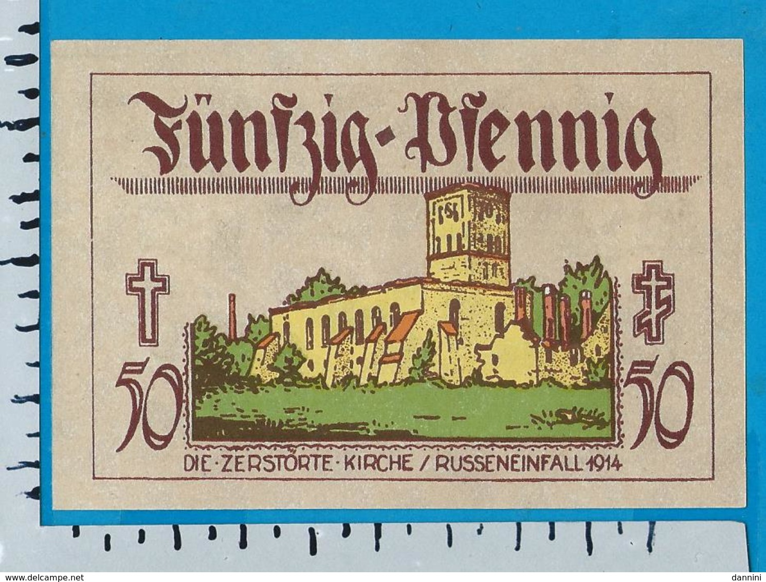 Notgeld   50 Pfennig     Neidenburg    Ostpreussen   1921 - Collections