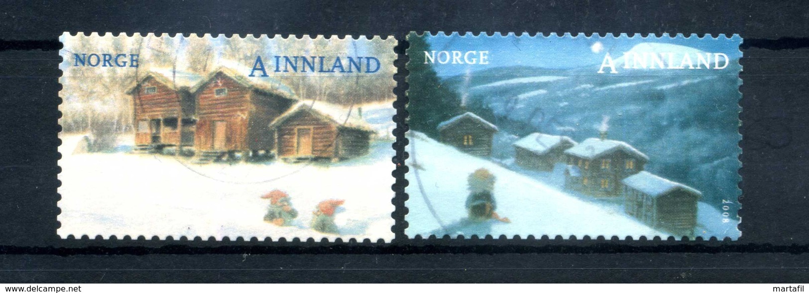 2008 NORVEGIA N.1615/1616 SET USATO - Used Stamps