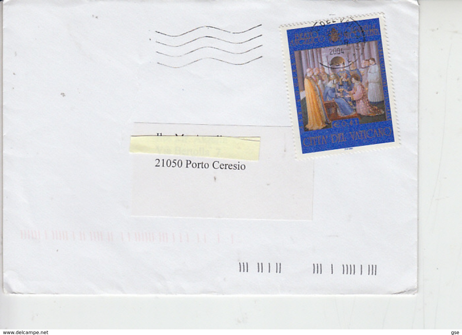 VATICANO  2004 - Sassone 1316 - Beato Angelico - Arte - Storia Postale