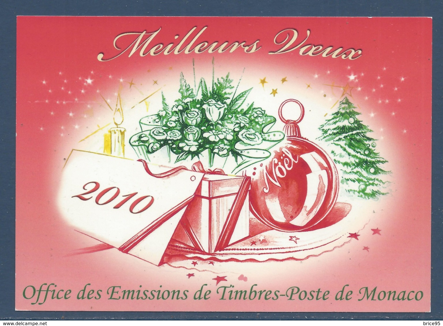 Monaco - Carte Postale - Yt N° 2701 - Meilleurs Vœux - 2010 - Lettres & Documents