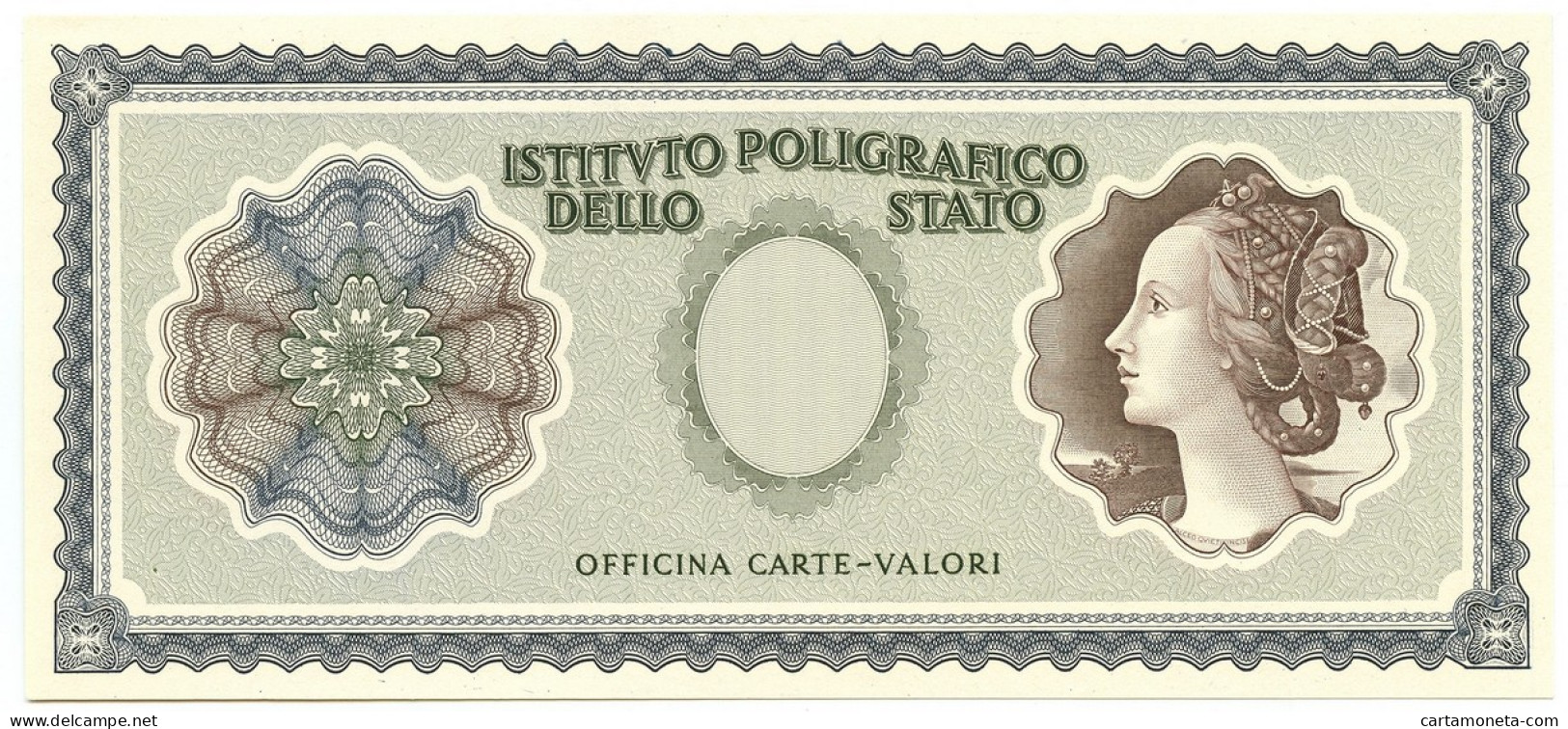 CAMPIONE SPECIMEN TEST ISTITUTO POLIGRAFICO MODELLO ITALIA VERDE DAL 1978 QFDS - [ 7] Fautés & Variétés