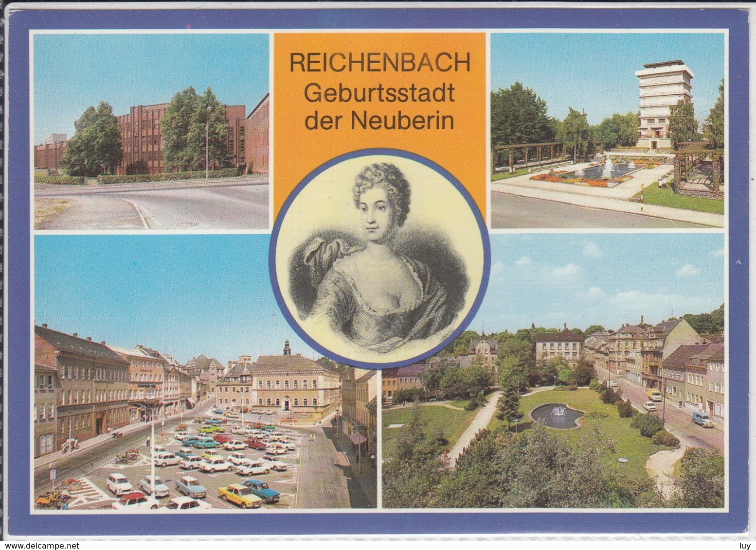 REICHENBACH Im Vogtland - Ingenierschule Für Textiltechnik, Neuberin, Wasserturm Markt, Park - Reichenbach I. Vogtl.