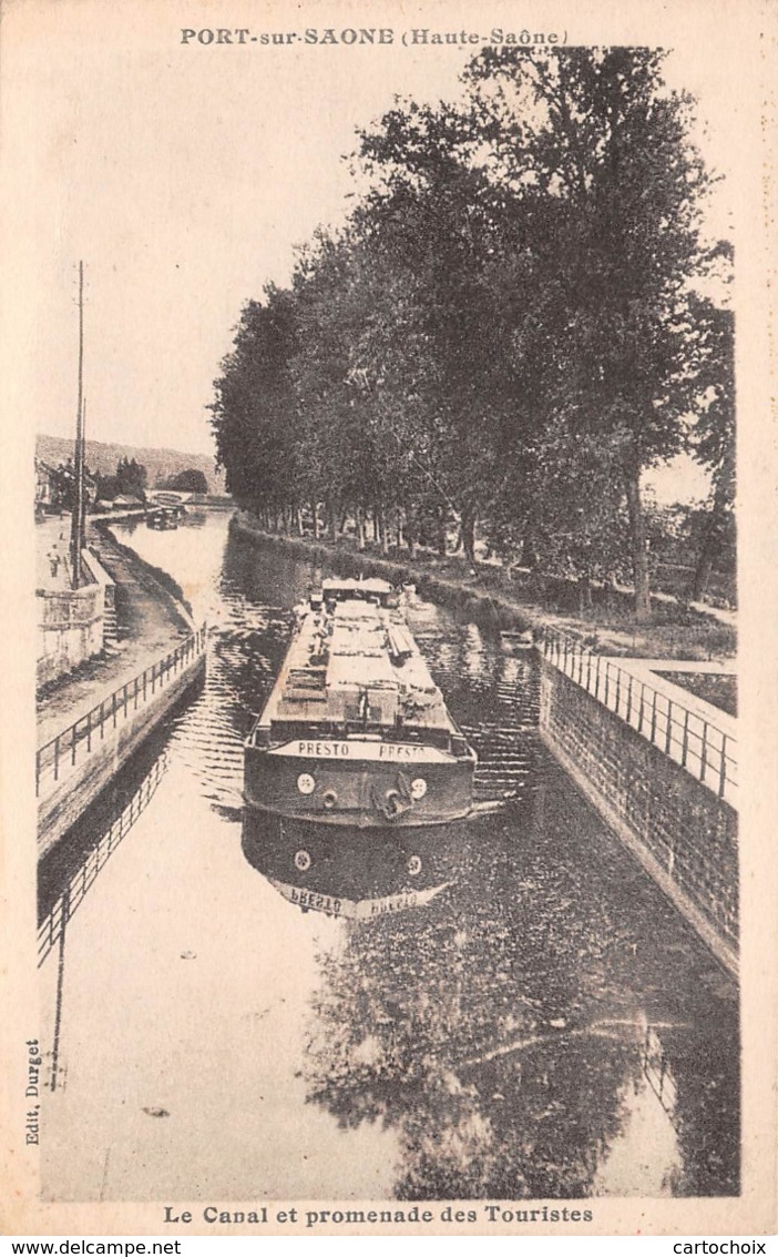 70 - Port-sur-Saône - Le Canal - Beau Cliché D'une Péniche En Promenade Des Touristes - Other & Unclassified