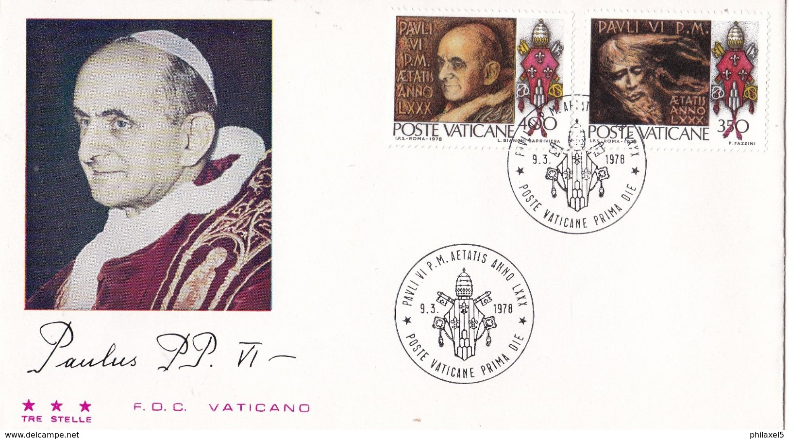Vaticaan - FDC 09-03-1978 - 80. Geburtstag Von Papst Paul VI - Michel 718 - 719 - FDC