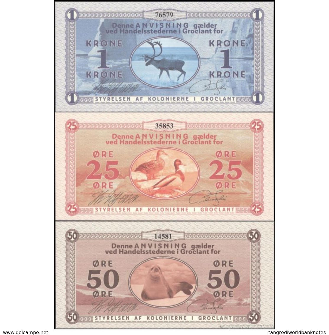 TWN - GROCLANT (private Issue) - 25-50 Øre, 1 Krone 2018 Set Of 3 - Second Issue UNC - Altri & Non Classificati