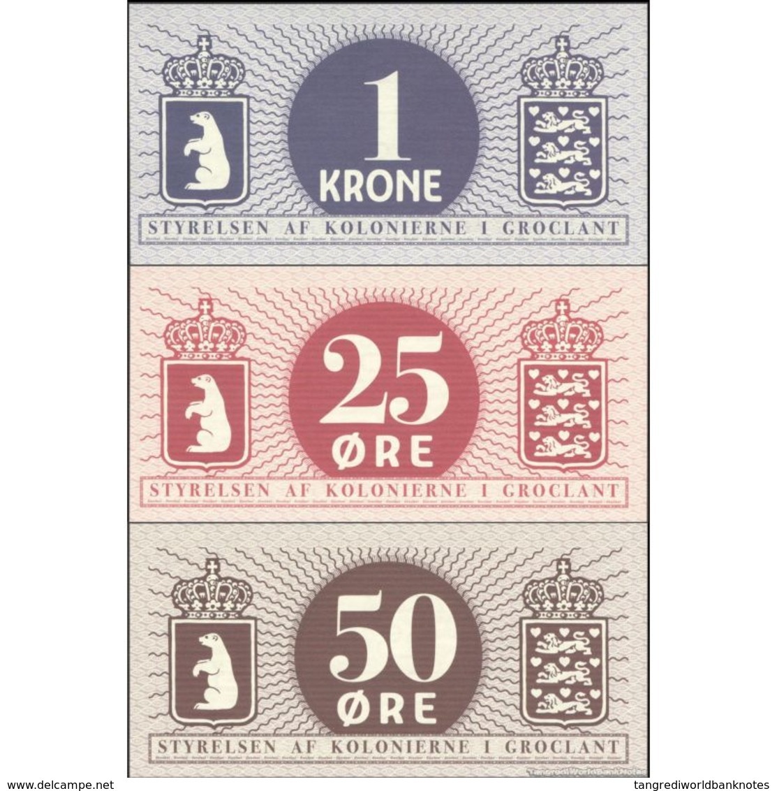 TWN - GROCLANT (private Issue) - 25-50 Øre, 1 Krone 2018 Set Of 3 - Second Issue UNC - Altri & Non Classificati