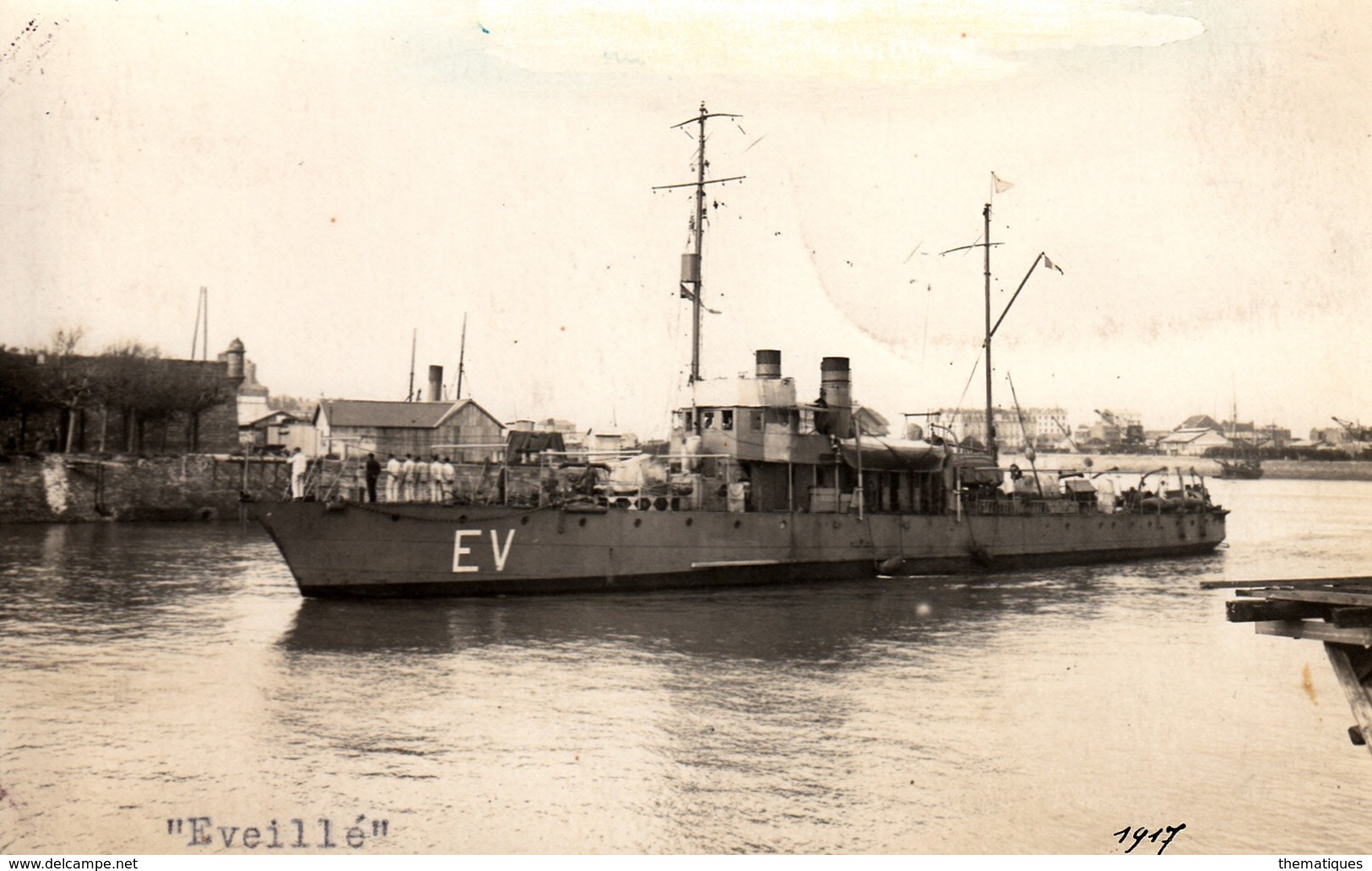 Thematiques Militaria Bateaux Guerre Eveillé Photo CP Dorsand St Servan - Guerra