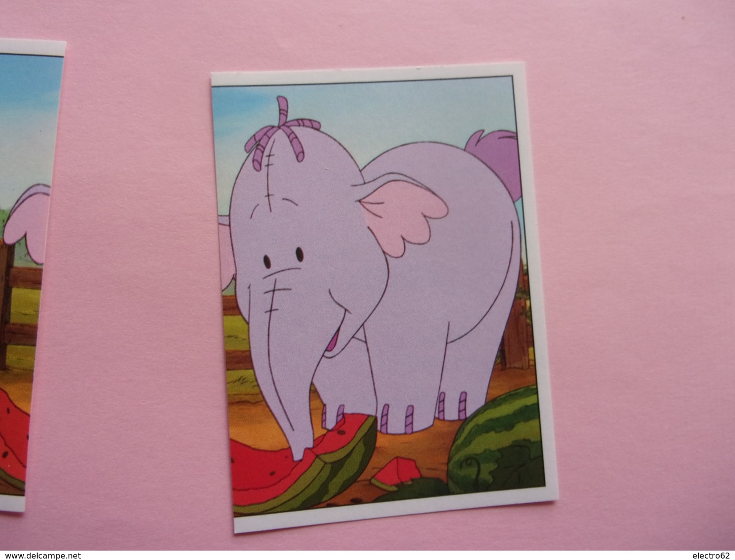 PANINI Winnie L'ourson Et L'éfélant Disney N° 99 & 100 Elefant éléphant Elefante Kangourou Kangaroo Canguro - Franse Uitgave