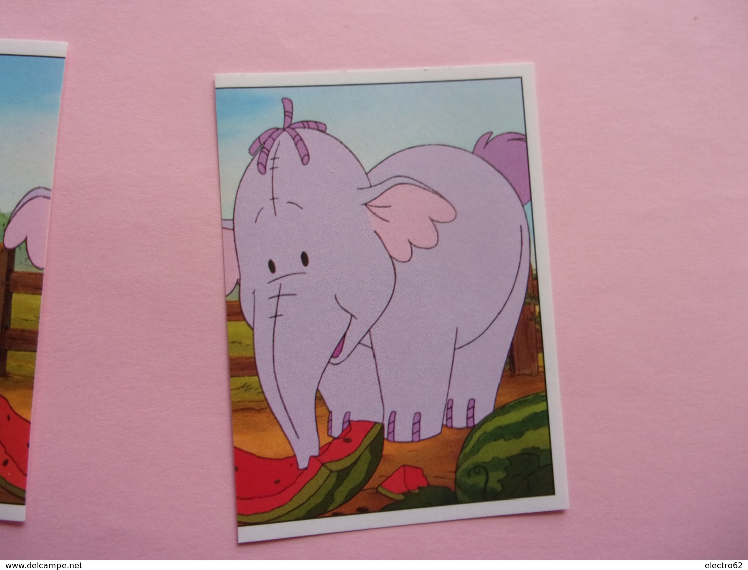 PANINI Winnie L'ourson Et L'éfélant Disney N° 99 & 100 Elefant éléphant Elefante Kangourou Kangaroo Canguro - French Edition