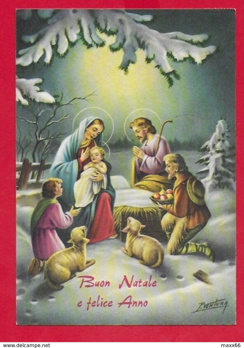 CARTOLINA VG ITALIA - BUON NATALE E FELICE ANNO - Adorazione Dei Pastori - CECAMI 151 - 10 X 15 - 1973 - Altri & Non Classificati