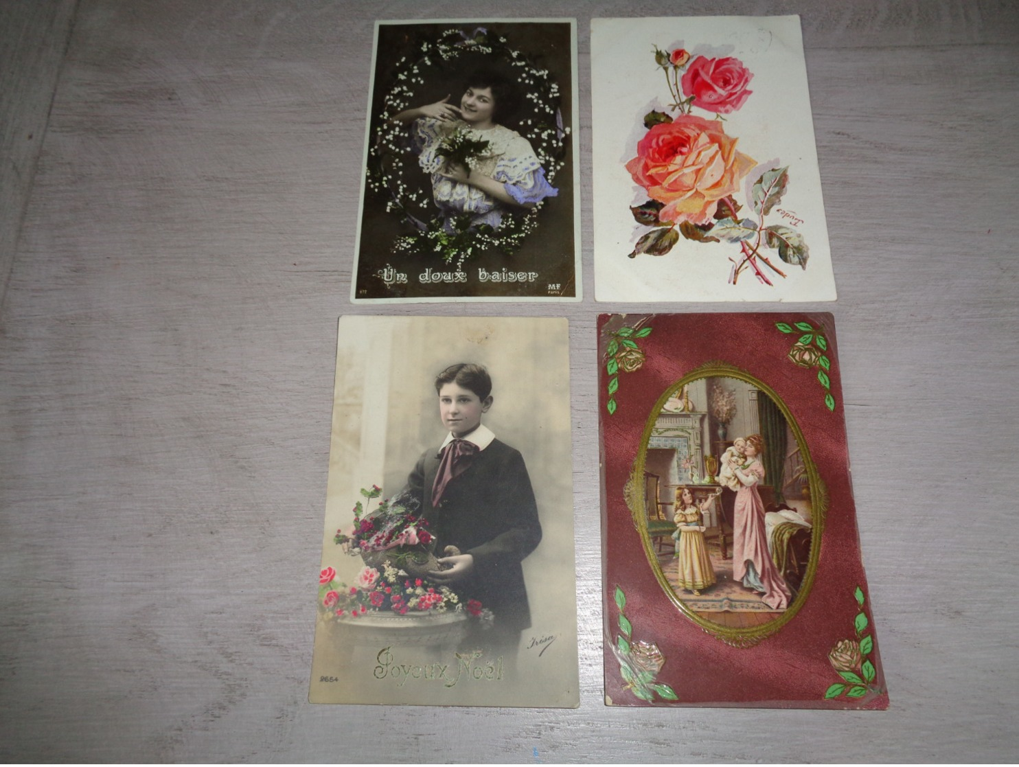 Beau lot de 60 cartes postales de fantaisie      Mooi lot van 60 postkaarten fantasie   - 60 scans