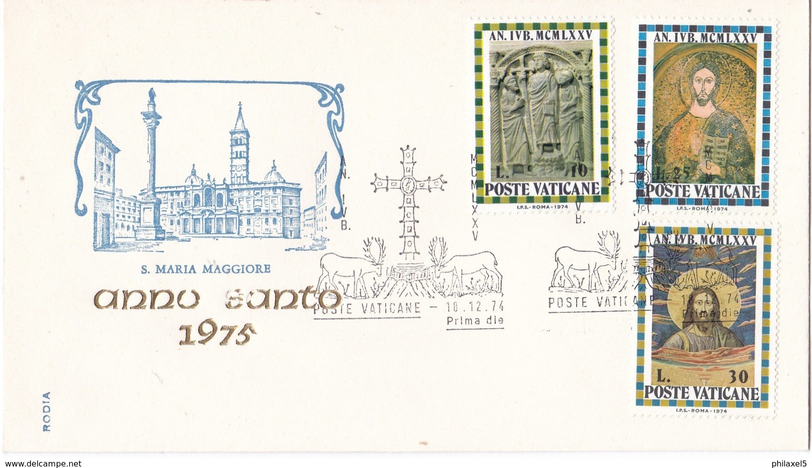 Vaticaan - FDC 18-12-1974 - Heiliges Jahr 1975 - M 646-656 - FDC