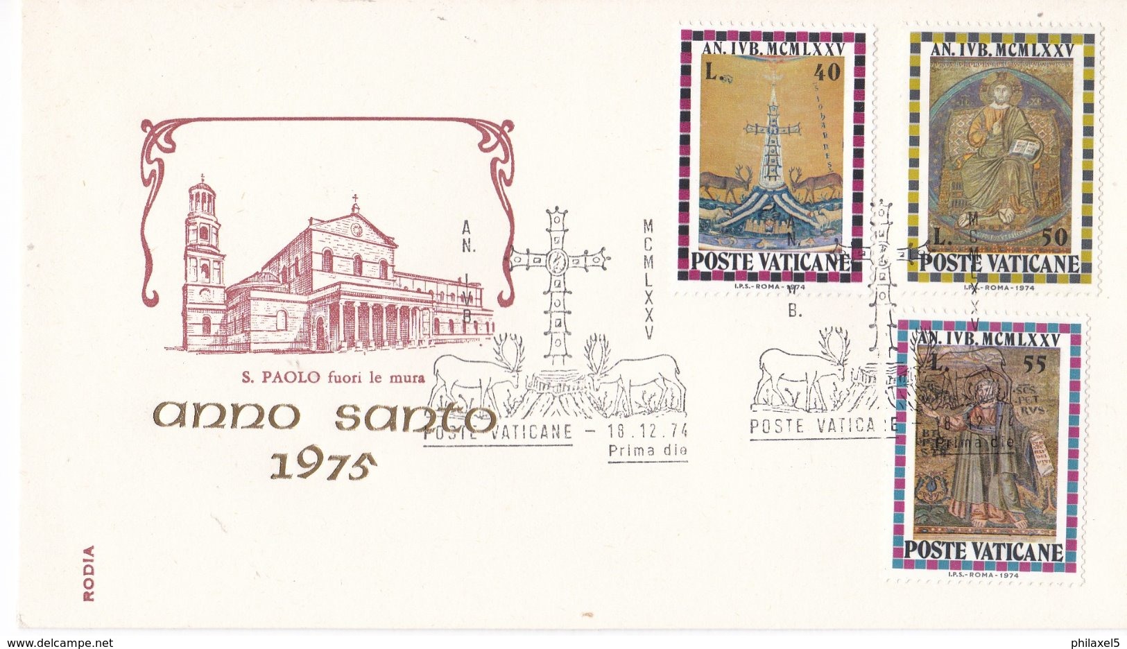 Vaticaan - FDC 18-12-1974 - Heiliges Jahr 1975 - M 646-656 - FDC