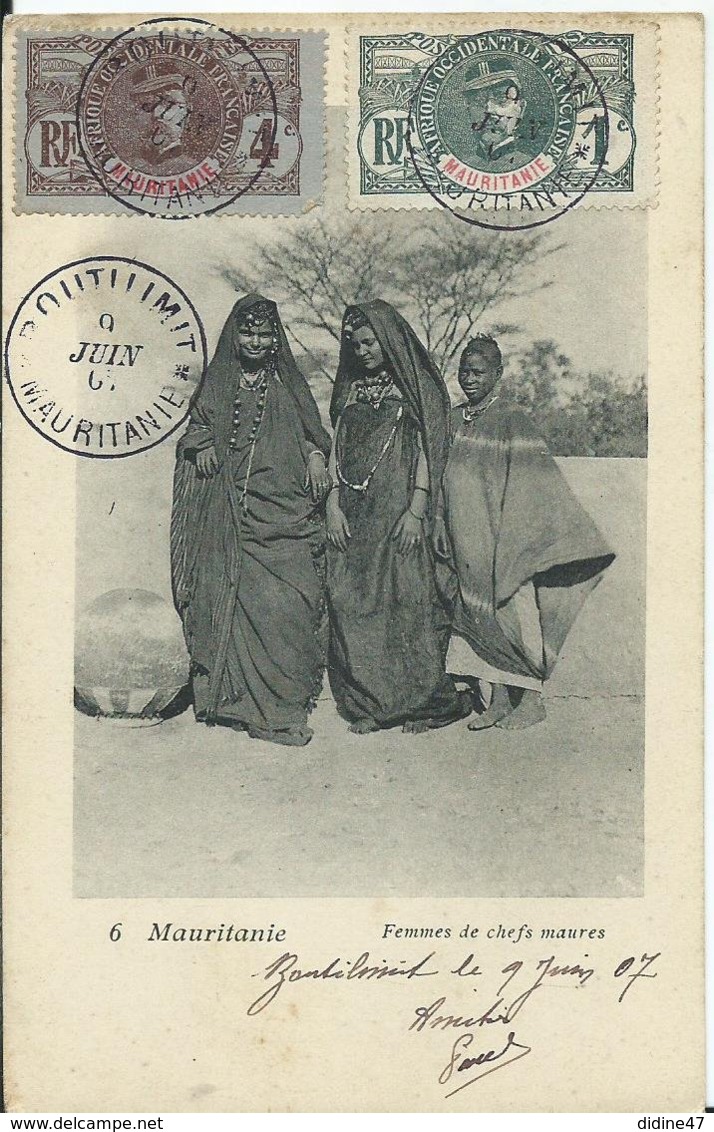 MAURITANIE - Femmes De Chefs Maures (voyagée) - Mauritanië