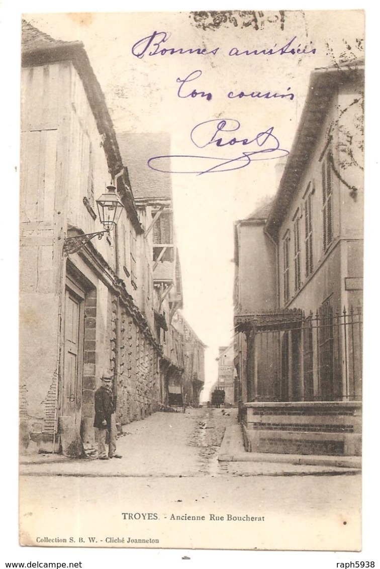 TROYES  ( Aube )  ANCIENNE RUE BOUCHERAT - Troyes