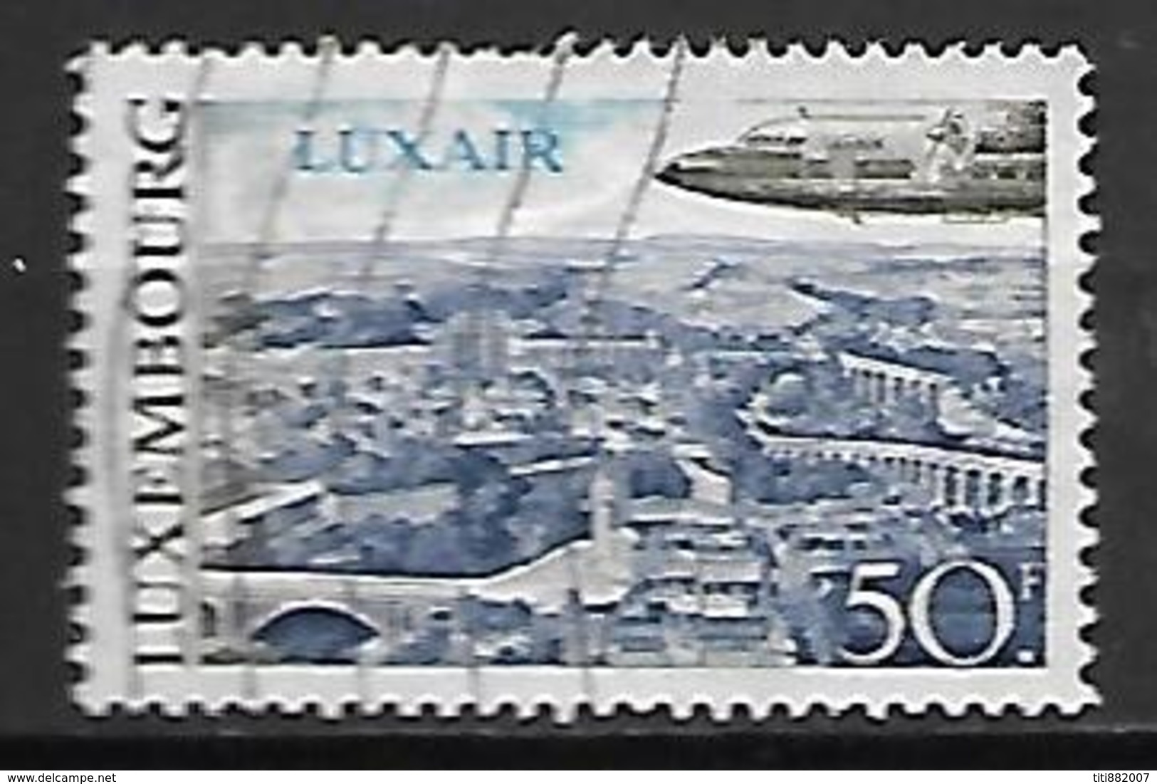 LUXEMBOURG     -   Poste Aérienne  -   1968 ;  Y&T N° 21 Oblitéré.  Avion  /  Luxair - Gebruikt