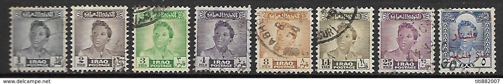 IRAQ     -   L O T  -  Le Roi .    8 Valeurs .  Oblitérés - Iraq