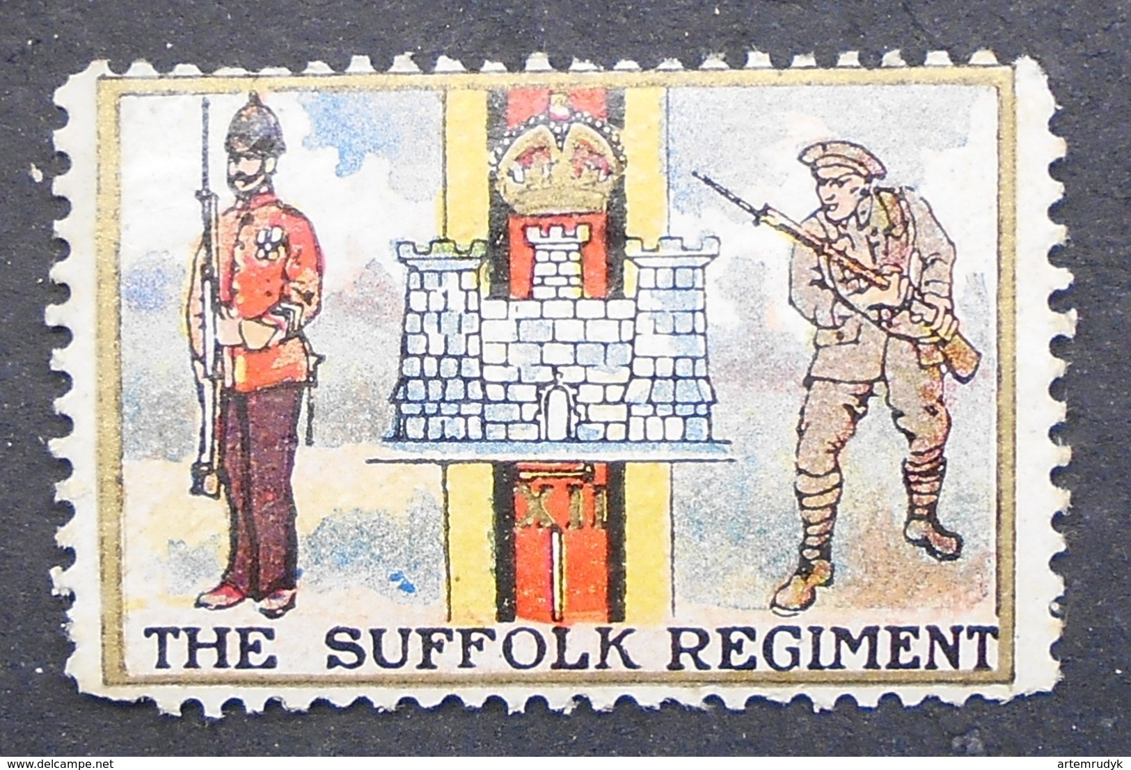 Great Britain 1916 Military Vignette The Suffolk Regiment - Cinderellas