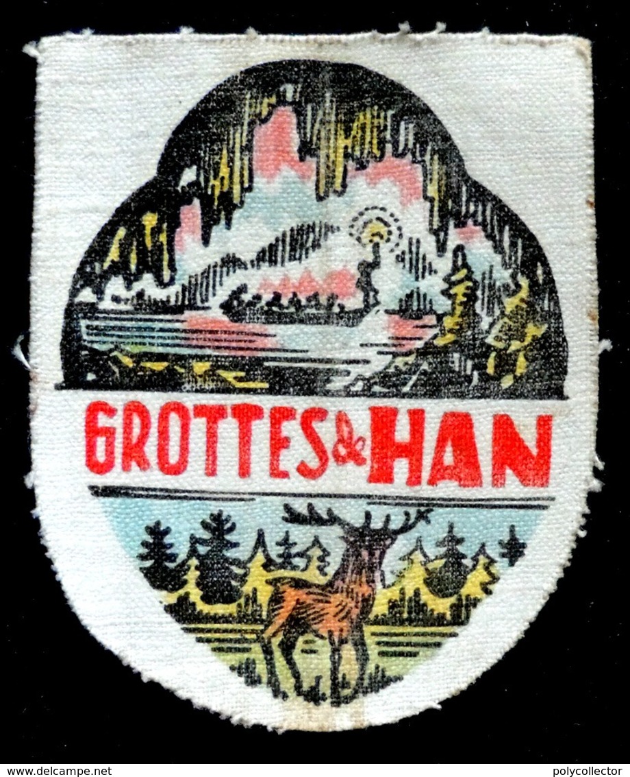 Patch Écusson Tissu Touristique : Belgique - Grottes De HAN - Près De Namur - Ecussons Tissu