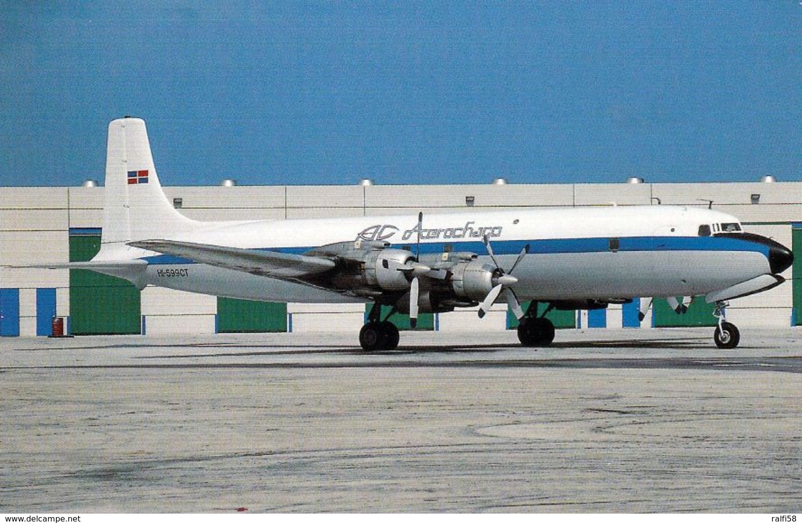 1 AK Flugzeug Aerodrom Airport * MDC Douglas DC-7CF Of Aerochago Airlines At Miami International Florida 7/1991 * - Aerodrome