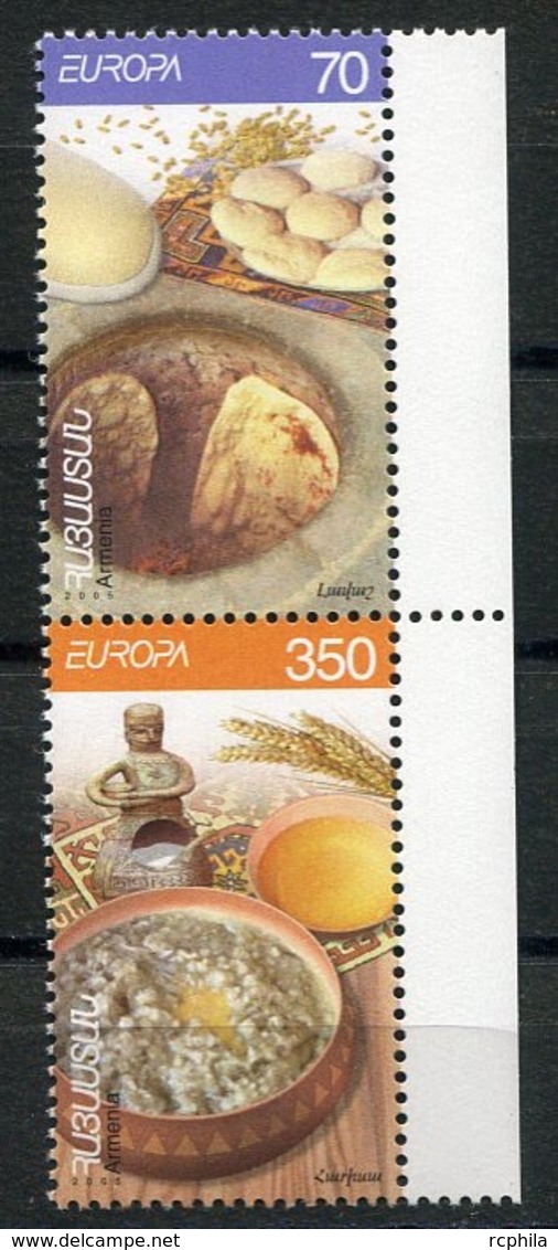 RC 13974 EUROPA 2005 ARMENIE LA GASTRONOMIE PAIRE NEUF ** MNH - 2005