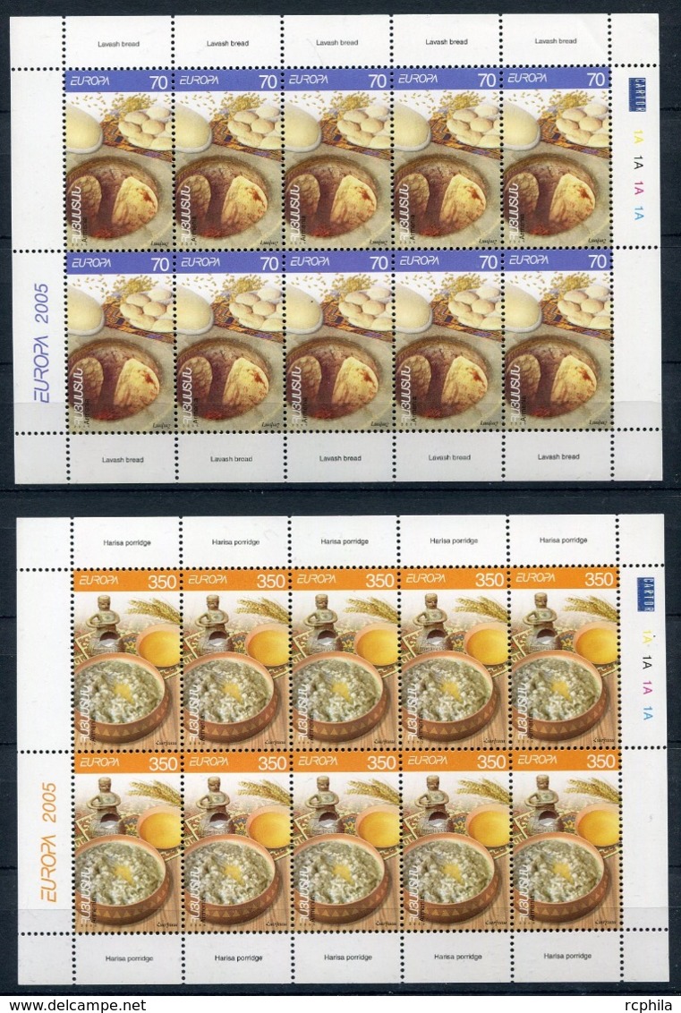 RC 13975 EUROPA 2005 ARMENIE LA GASTRONOMIE FEUILLETS NEUF ** MNH - 2005