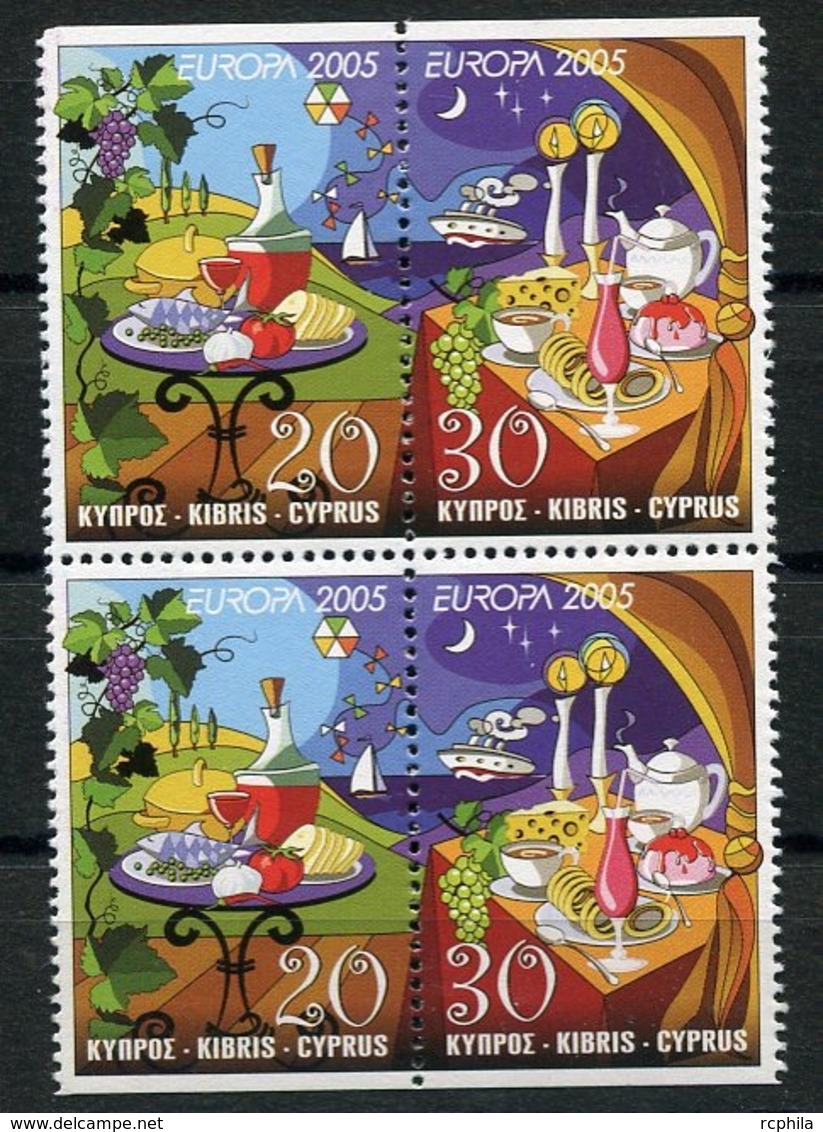 RC 13985 EUROPA 2005 CHYPRE LA GASTRONOMIE NEUF ** MNH - 2005