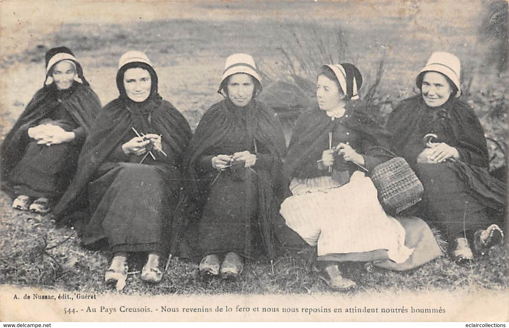 Thème.  Métiers Divers. Tricot.     23  Au Pays Creusois     Femmes Tricotant      . (Voir Scan) - Andere & Zonder Classificatie