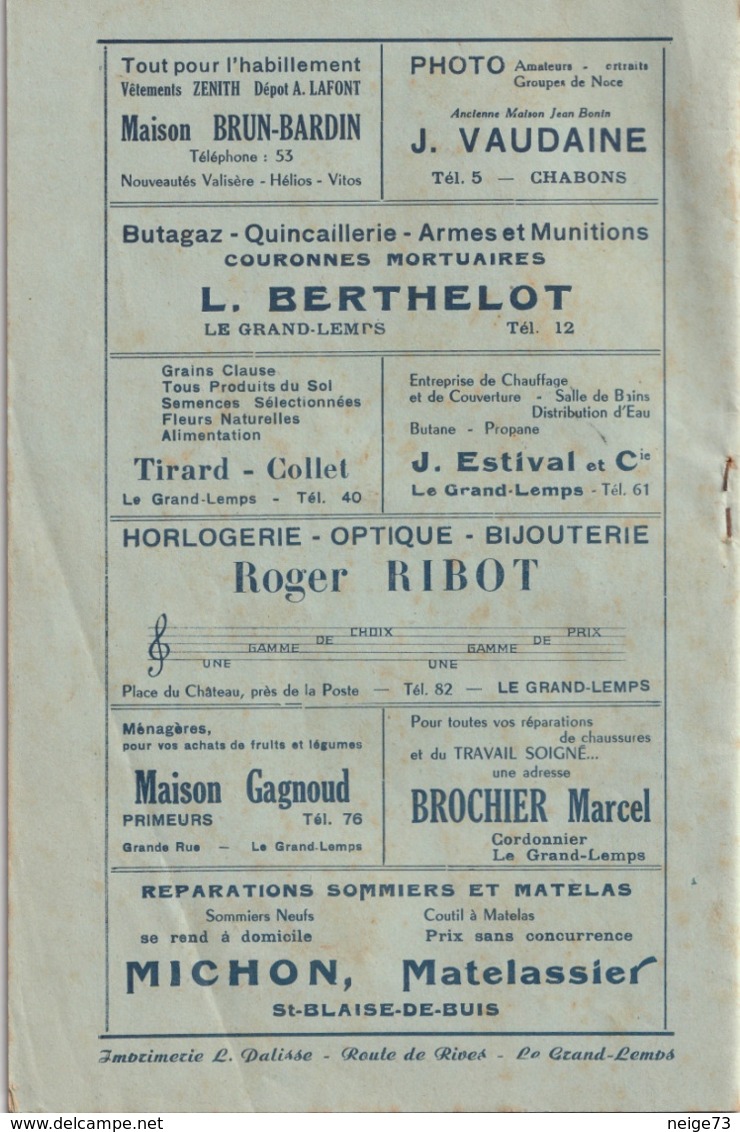 Revue - Le Messager De N.D. De Milin Et Des Terres Froides - Juillet-Août 1957 - Bimestriel - Qques Pub De Commerces - Rhône-Alpes