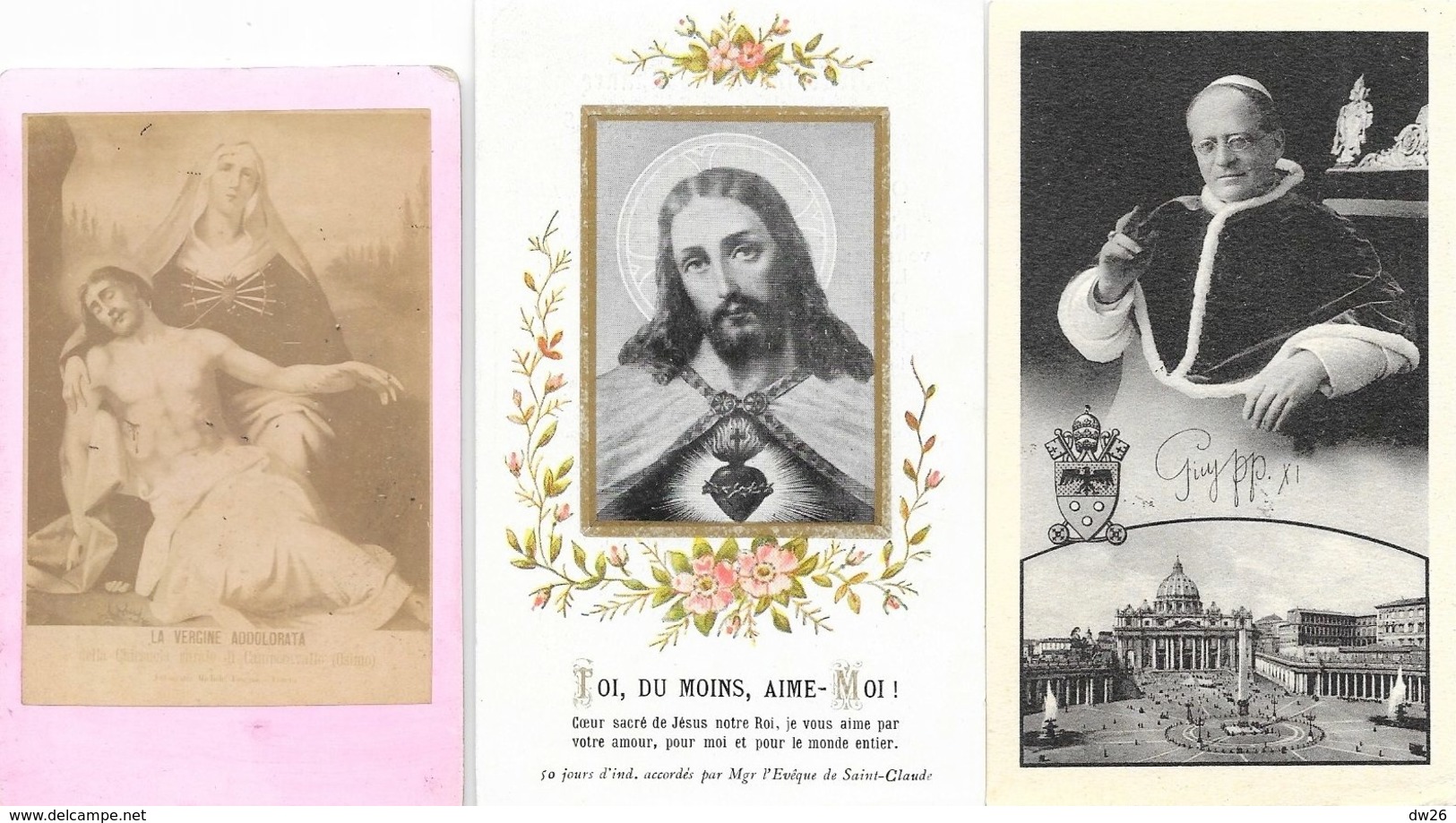 Lot De 32 Images Religieuses - Christ, Vierge, Saints, Cartes Dentelée Et Classiques - Images Religieuses