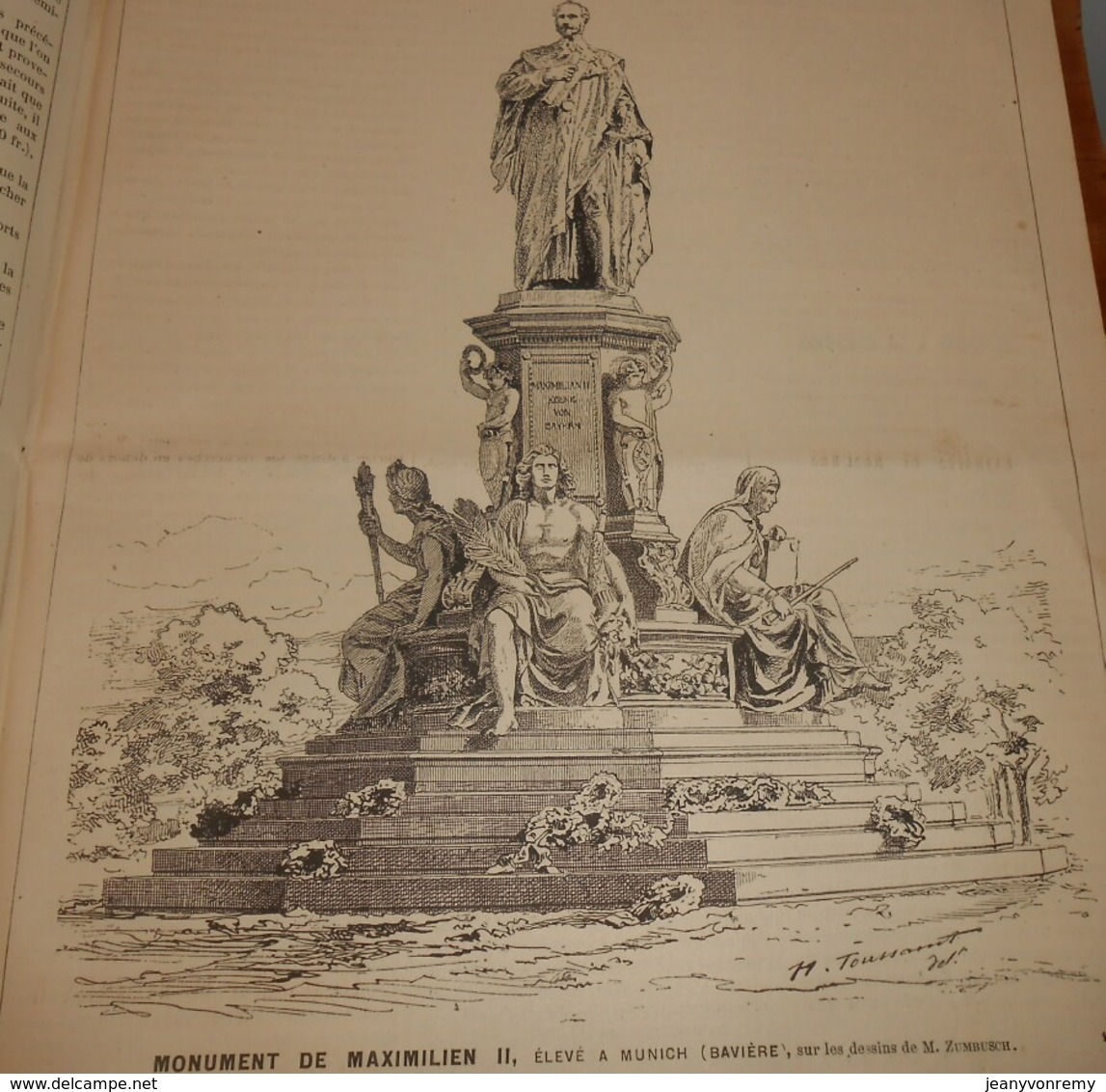 La Semaine Des Constructeurs. N°24. 15 Décembre 1877. Boîtes De Graissage Pour Wagonnets. Monument De Maximilien II. - Revistas - Antes 1900