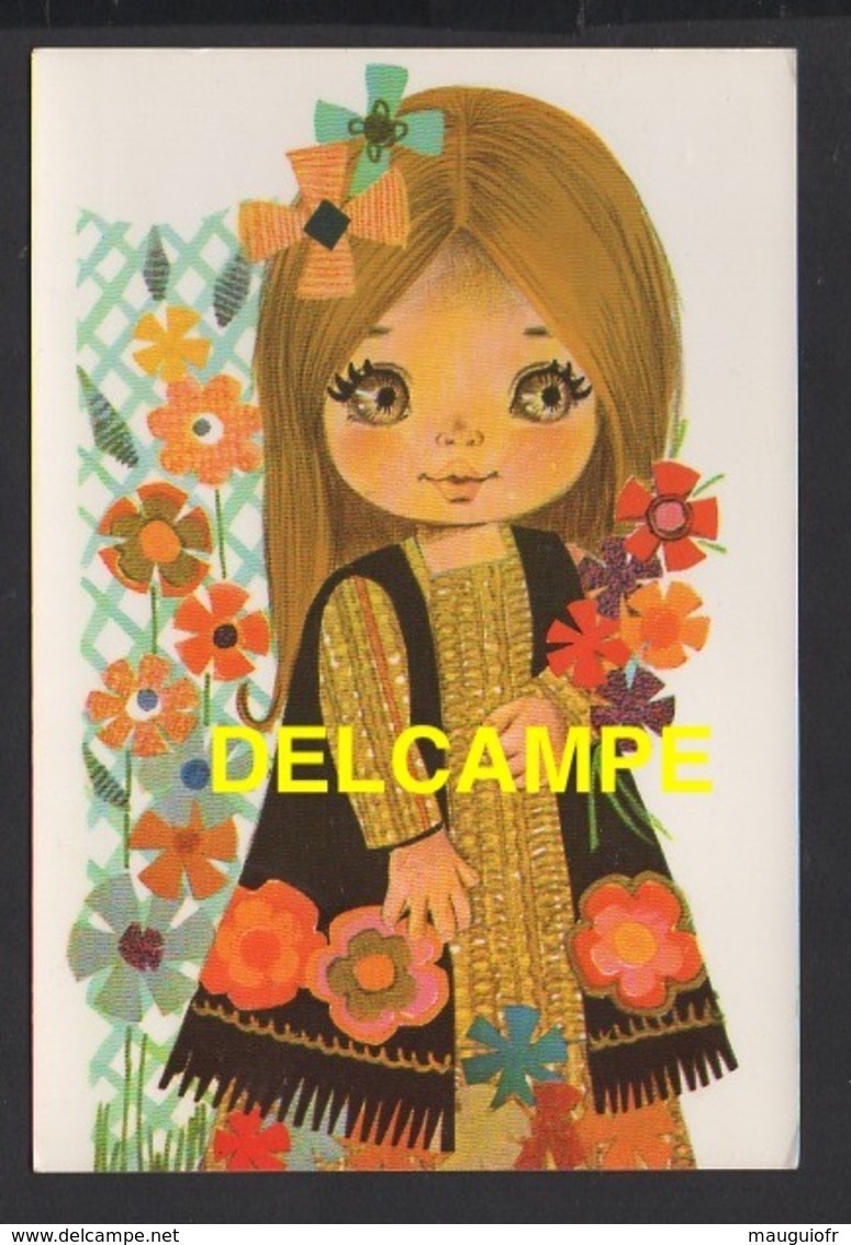 DF / ILLUSTRATEUR / FILLETTE EN TENUE HIPPIE - Contemporary (from 1950)