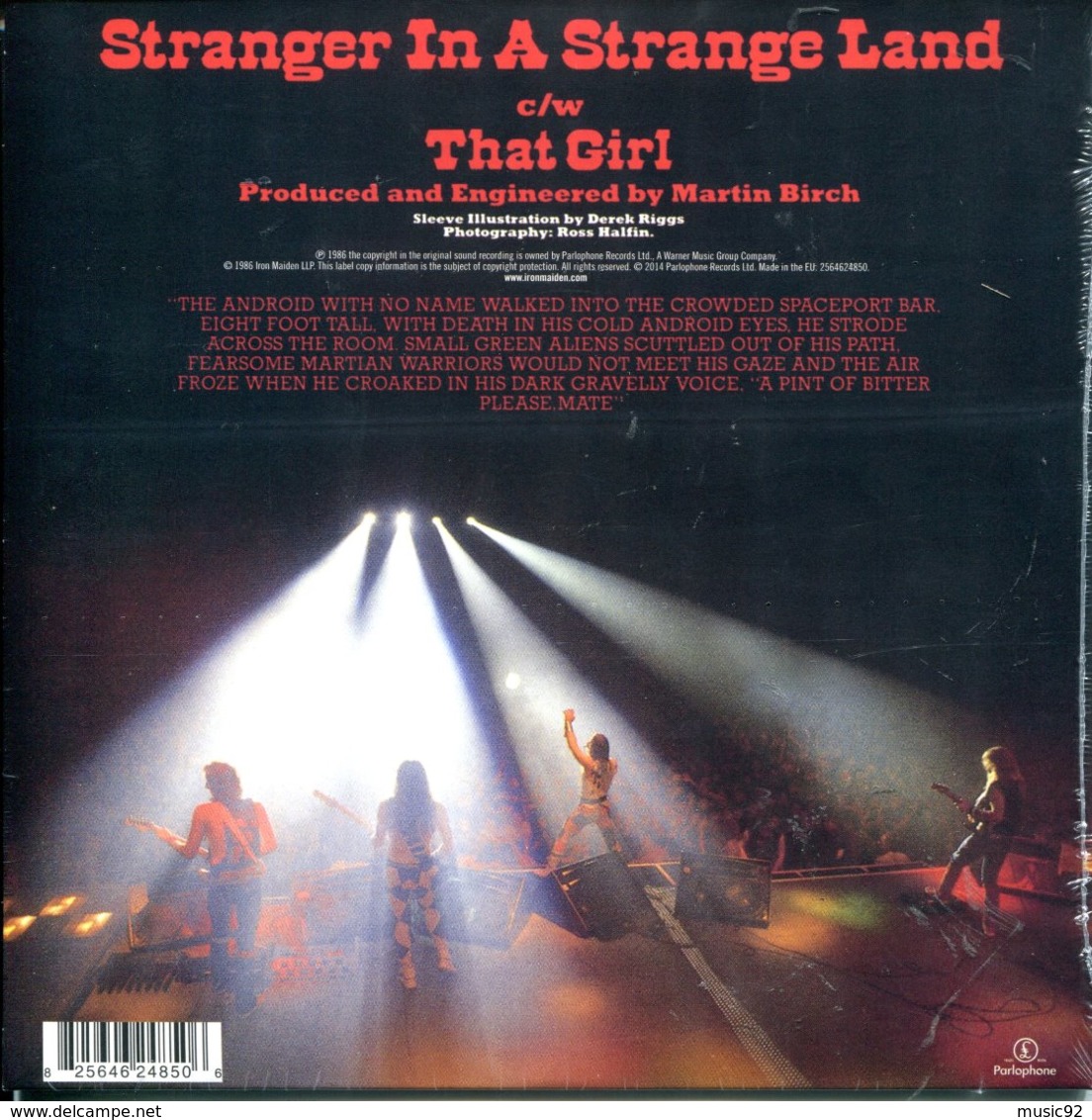 Iron Maiden 45t Vinyle Stranger In A Stange Land - Hard Rock & Metal