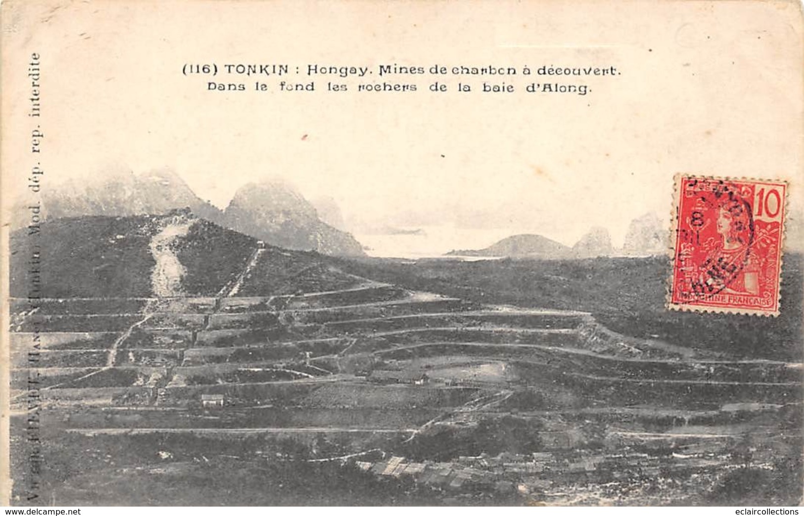 Thème.  Métiers    Mines De Charbon     Tonkin  Hongay     (Voir Scan) - Andere & Zonder Classificatie