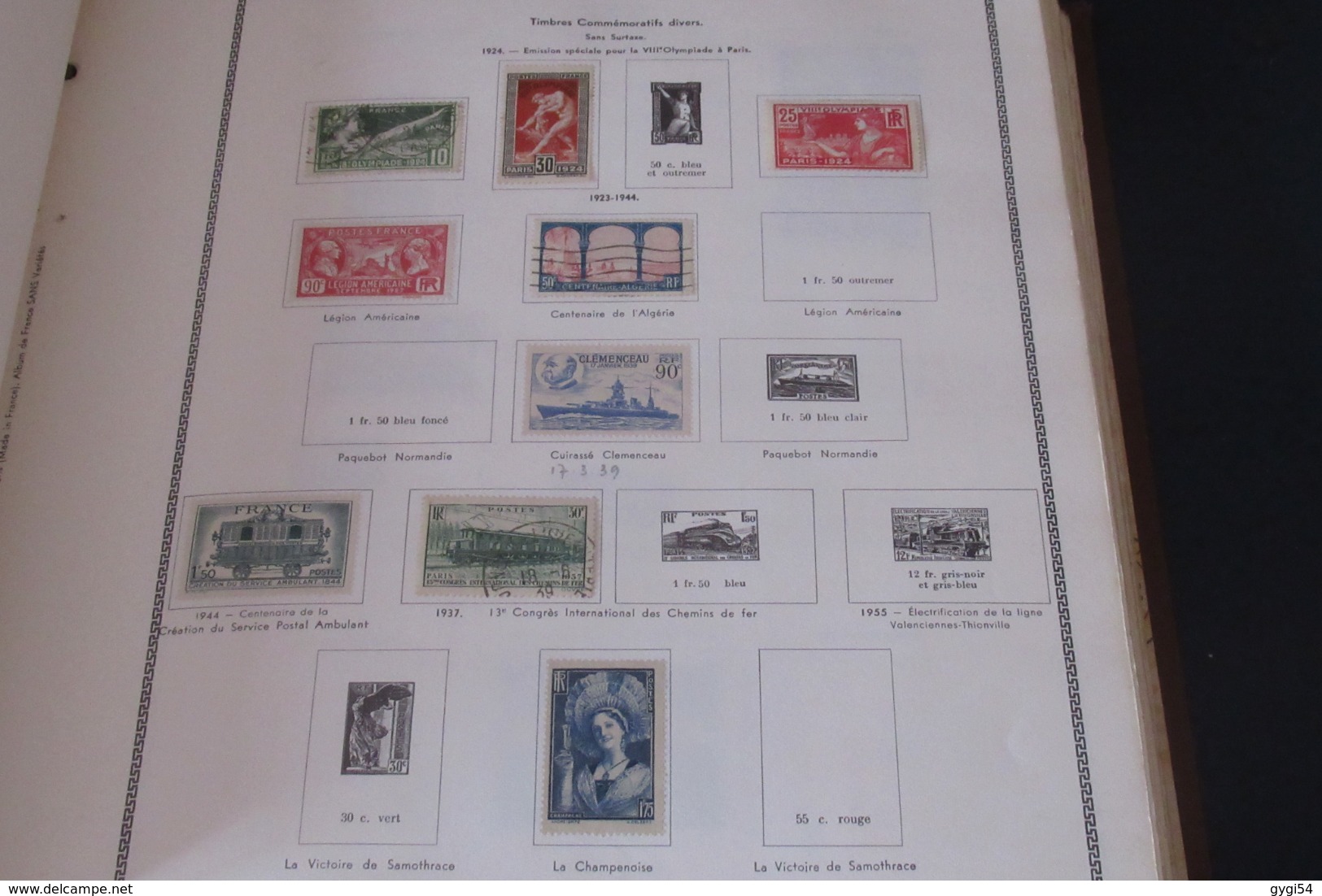 France 1849 - 1965  lot classiques ,  , Orphelins, Hommes célèbres  Poste Aérienne 88 scans