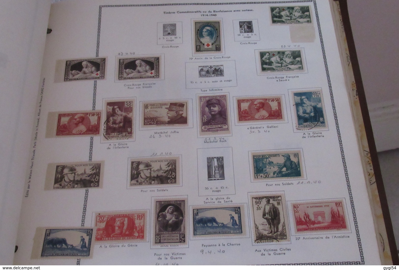 France 1849 - 1965  lot classiques ,  , Orphelins, Hommes célèbres  Poste Aérienne 88 scans