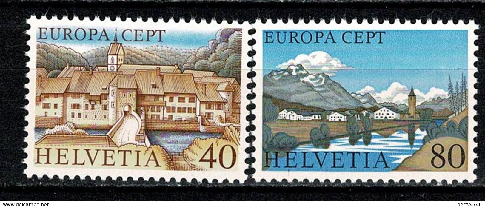 Helvetia 1977 EUROPA Yv. 1024/25**,  MNH - Ungebraucht