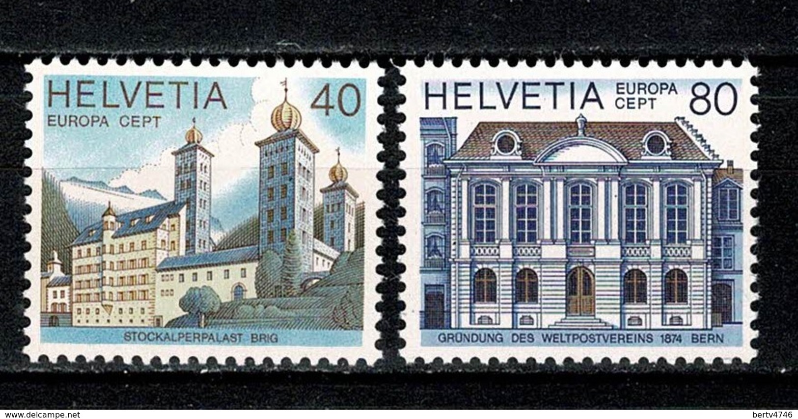 Helvetia 1978 EUROPA Yv. 1058/59**,  MNH - Unused Stamps