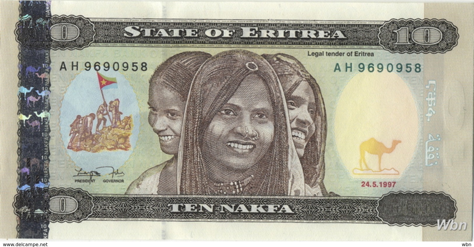 Erythrée 10 Nakfa (P3) 1997 (Pref: AH) -UNC- - Eritrea