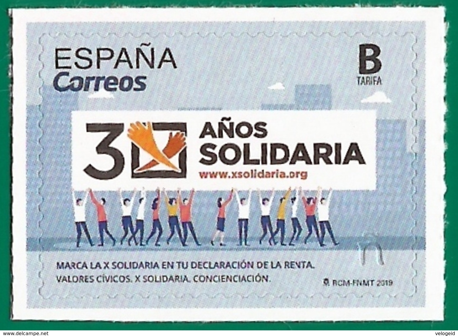 España. Spain. 2019. Valores Cívicos. X Solidaria. Concienciación - Nuevos