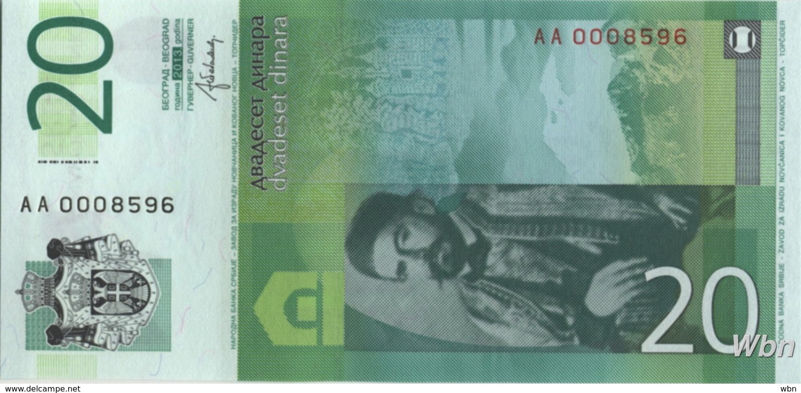 Serbie 20 Dinara (P47) 2013 -UNC- - Serbia