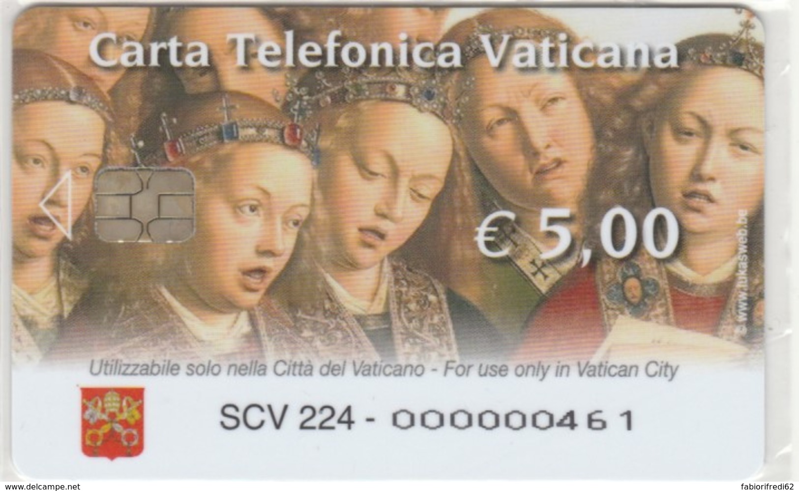 PHONE CARD VATICANO SCV224 POLITTICO DELL'AGNELLO (NEW BUT PRINTED WITHOUT BLISTER) - Vatican