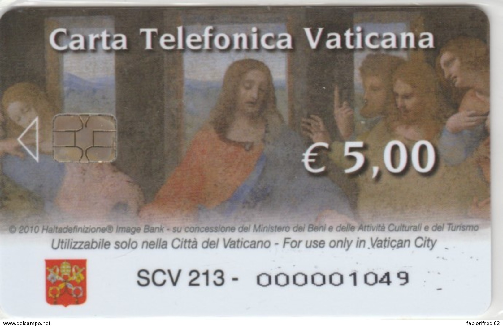 PHONE CARD VATICANO SCV213 LEONARDO ULTIMA CENA (NEW BUT PRINTED WITHOUT BLISTER) - Vatican