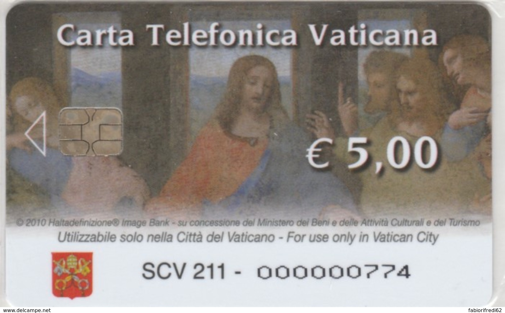 PHONE CARD VATICANO SCV211 LEONARDO ULTIMA CENA (NEW BUT PRINTED WITHOUT BLISTER) - Vaticano