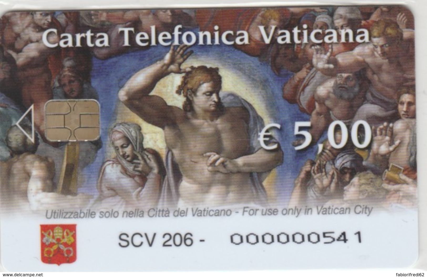 PHONE CARD VATICANO SCV206 GIUDIZIO UNIVERSALE (NEW BUT PRINTED WITHOUT BLISTER) - Vaticaanstad